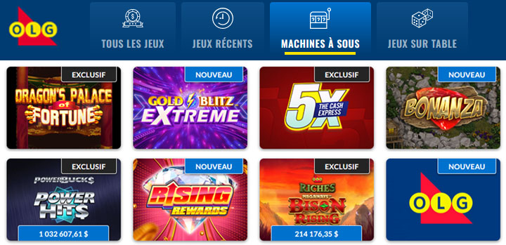 Site des jeux OLG