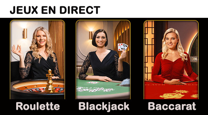 Jeux en Direct au Luxury Casino