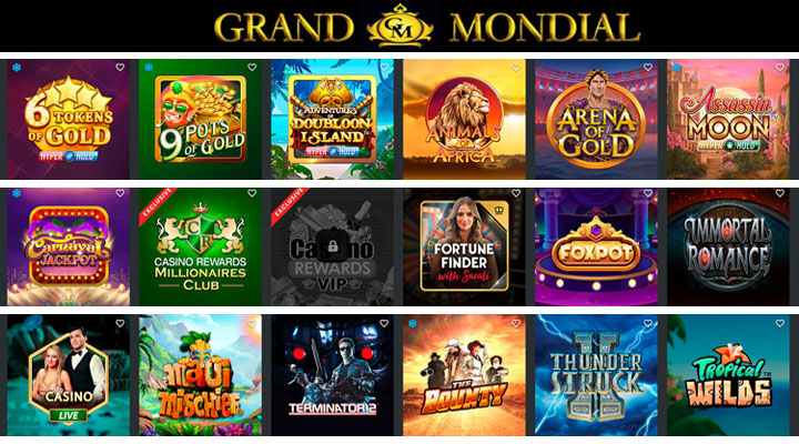 Real Money Games at Grand Mondial Casino