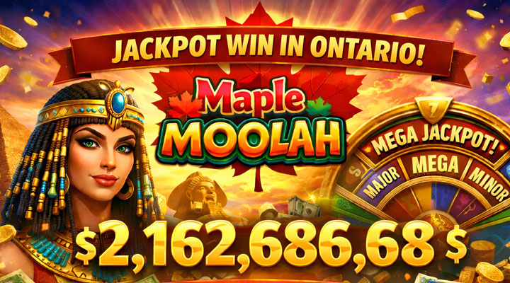 Maple Moolah Record Jackpot in Ontario on Betty.ca